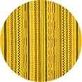 thumbnail image 1 of Ahgly Company Indoor Round Abstract Yellow Modern Area Rugs, 8' Round, 1 of 4