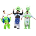 thumbnail image 2 of Disfraz inflable de extraterrestre ET para adultos y niños, divertido disfraz de astronauta para Cosplay para Halloween, Purim, trajes inflables de astronauta, 2 of 5