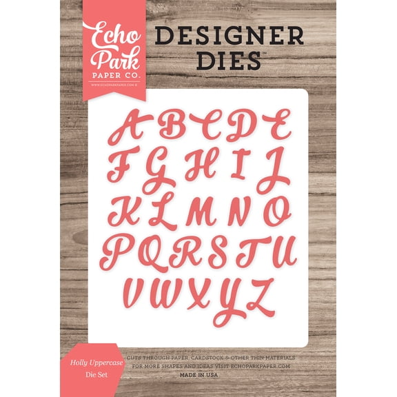 Holly Uppercase Large Die Set
