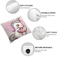thumbnail image 4 of BANET Throw Pillow Cover Funny Cartoon Pink Throw Pillowcase for Couch Sofa Bed Bedroom Car Living Decor 20x20in, 4 of 5