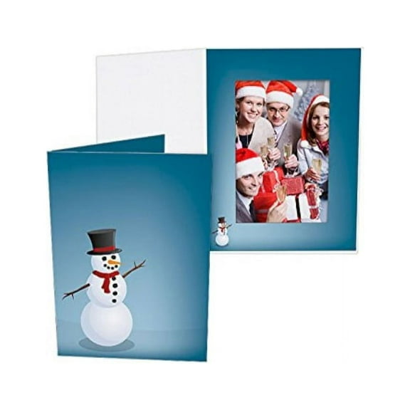 JOYFUL SNOWMAN Holiday Photo Folder for 4x6 portrait prints Our price is for 25 units - 4x6