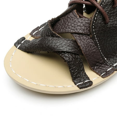 

Cathalem Sandal for Women 11 Women s Solid Color Hollow Out Vintage Comfortable Lightweight Leather Summer Women Sandal Size 11 Red 8