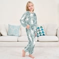 thumbnail image 6 of Fluffy Pajamas Set Fuzzy Winter Warm Pj Sets Pullover Tops and Long Pants White Rabbits Pattern X-Large, 6 of 8