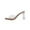 Khaki, variant on Kilaqueen Sandals Women Clear Square Open Toe Crystal Chunky High Heel Sandals Sexy Wedding Party Prom Dress Shoes