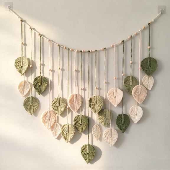 Youersen Boho Macrame Wall Hanging, Tassel Bohemian Decor for Bedroom, Living Room and Dorm