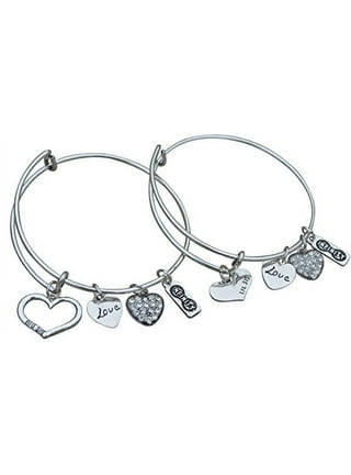 Fashion Crown Key Heart Shape Combination Elastic Bracelet Ladies