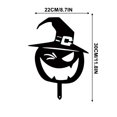 thumbnail image 2 of Halloween Metal Black Pumpkin Decor Halloween Yard Lawn Stakes Garden Scare Silhouette Statues Stakes for Home Yard Outdoor Decorations, 2 of 4