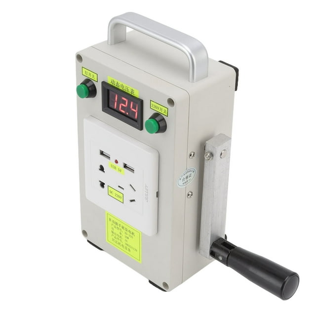 Hand Crank Generator, Emergency Lighting Backcountry Survival Outdoor Hand Generator For Lantern For Mobile Phone For Laptop