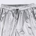 thumbnail image 4 of Siilsaa Wide Leg Womens Pants Womens Cargo Pants Pants Casual Pocket High Waist Silver,L, 4 of 9