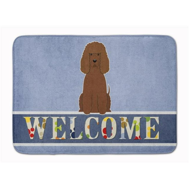 Carolines Treasures BB5644RUG Irish Water Spaniel Welcome Machine Washable Memory Foam Mat