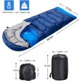 thumbnail image 4 of Bolsas para adultos, mochilas ligeras, impermeables, sacos de dormir para 3-4 estaciones, para niñas, niños y hombres, para acampar con calor., 4 of 5