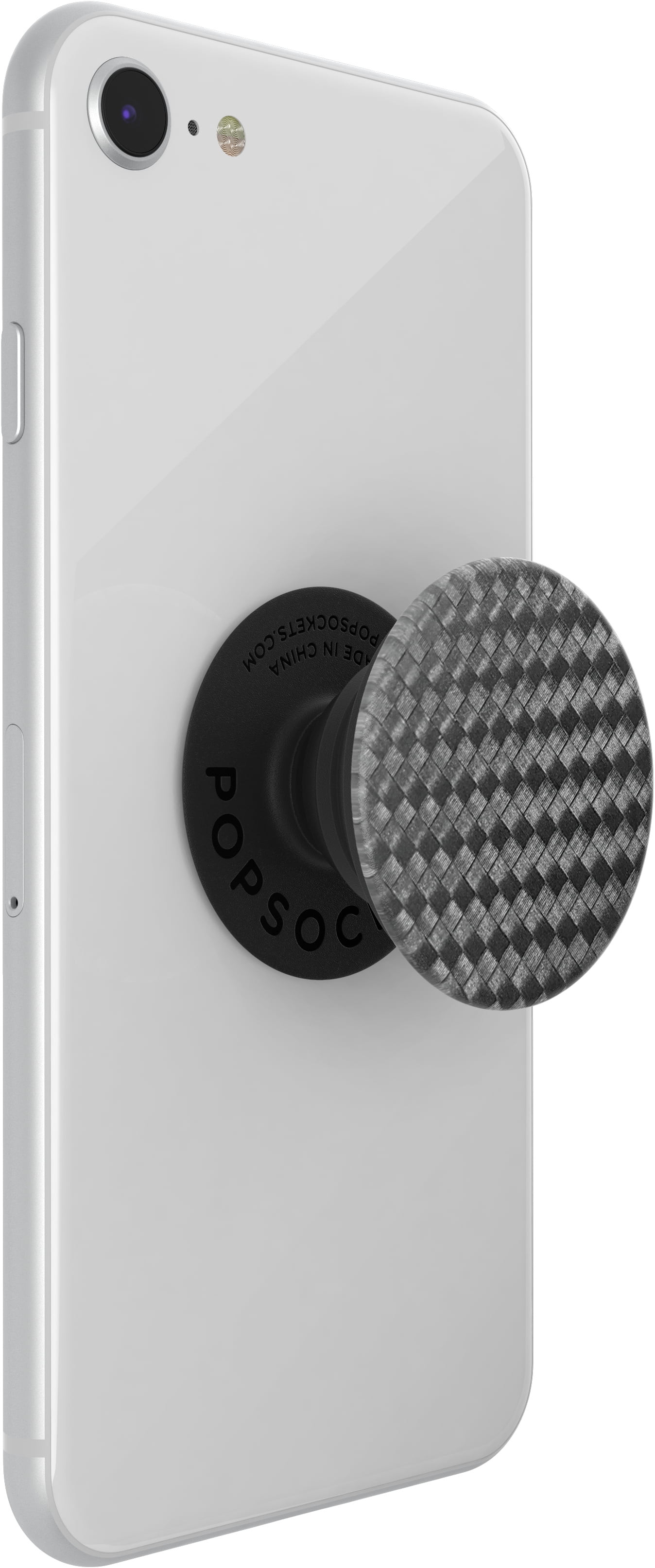 PopSockets Adhesive Phone Grip with Expandable Kickstand and swappable top- Carbonite Weave