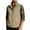 #06 Khaki 【Mix, Match & Rotate: Stock Up on Daily Colors】, variant on Men's Solid Color Sleeveless Stand Collar Zipper Cardigan Multi-Pocket Jacket Polyester Lightweight Casual Work Fishing Vest | JASKFLY,Army Green L