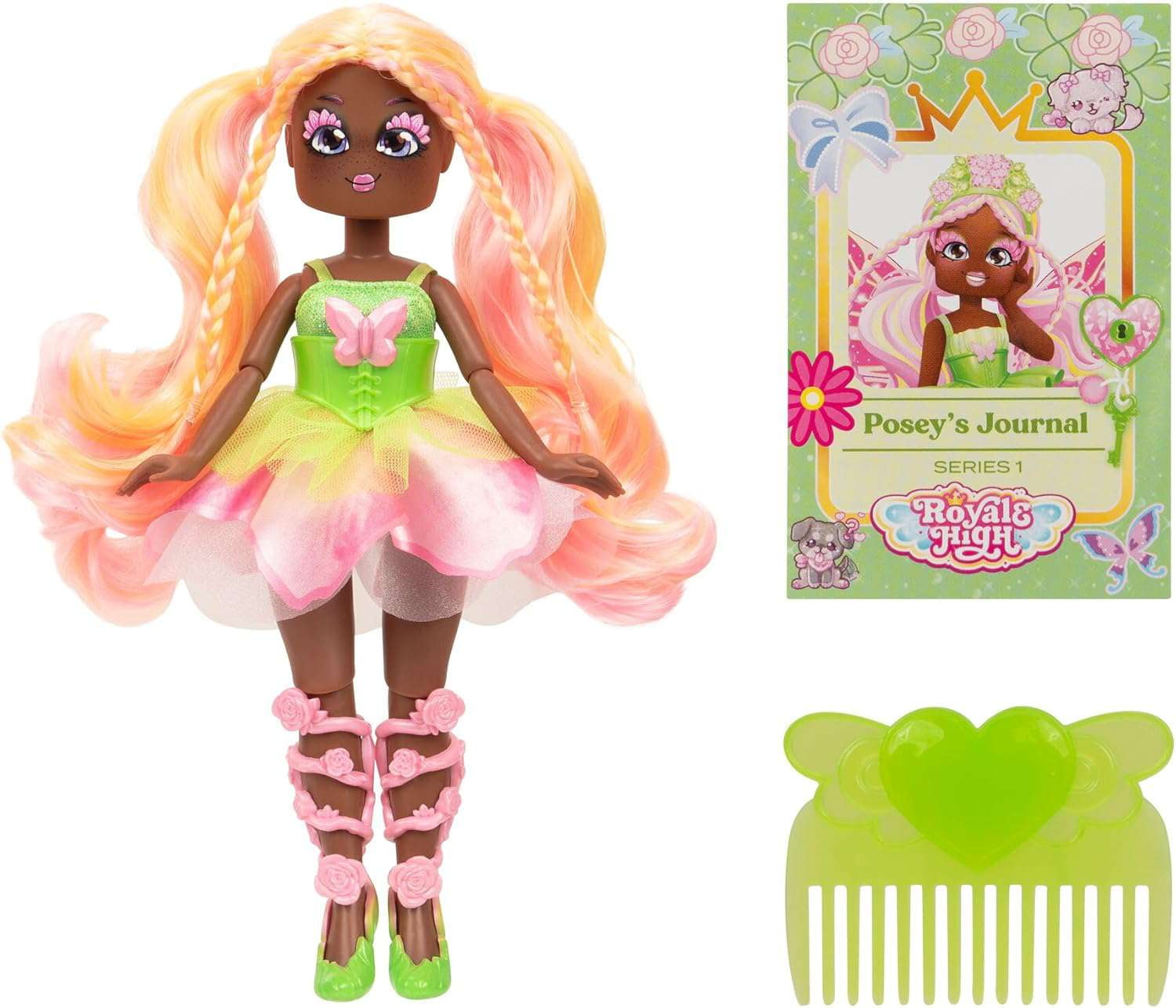 Royale High Nature Fairy Doll (Fairy Journal, Comb & Virtual Item Code for Posey's Wings)