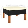 thumbnail image 3 of vidaXL Footstool Poly Rattan and Solid Eucalyptus Wood, 3 of 4