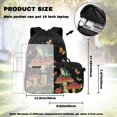 thumbnail image 4 of KUIFORTI Frog Mushroom Bookbag and Lunch Box, 4Pcs Kids Backpack Set for Elementary School Students, Large Capacity Boys Girls School Bag with Pencil Case Water Bottle Sleeve Back to School Gifts, 4 of 7