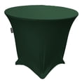 thumbnail image 1 of LA Linen Nappe Ronde en Spandex, 30 Pouces de Hauteur, Vert Chasseur, 1 of 4