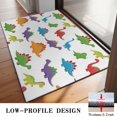 thumbnail image 3 of White Dinosaurs Colorful Species Pattern Door Rugs,Washable Non Slip Door Mats Indoor,Decorative Door Mats,Entry Mat Indoor for Entrance,Bedroom,Kitchen,Bathroom,20"x32", 3 of 6