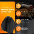 thumbnail image 2 of baomifa-SplashNColor Replacement Parts for Hamilton Beach Slow Cooker 33145 - Durable, Easy Install Control Knobs, Hamilton Beach Slow Cooker Replacement Parts, small, black, 2 of 4