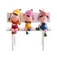 thumbnail image 1 of Resina Hear No See No Speak No Cute Doll Estatua Adornos Hogar Escritorio Estante Decoración Regalo matsuzay HA039319-00, 1 of 6