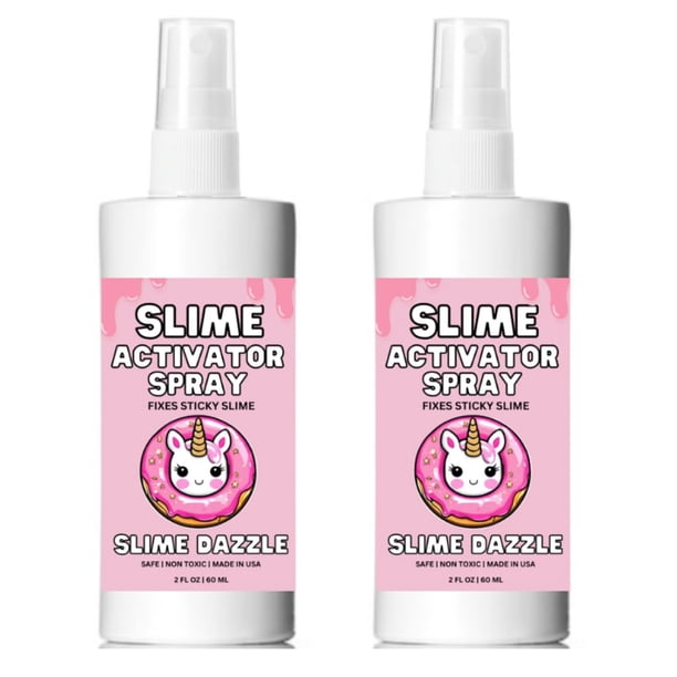 Spray activador de limo Slime Dazzle, paquete de 2 unidades, 60 ml
