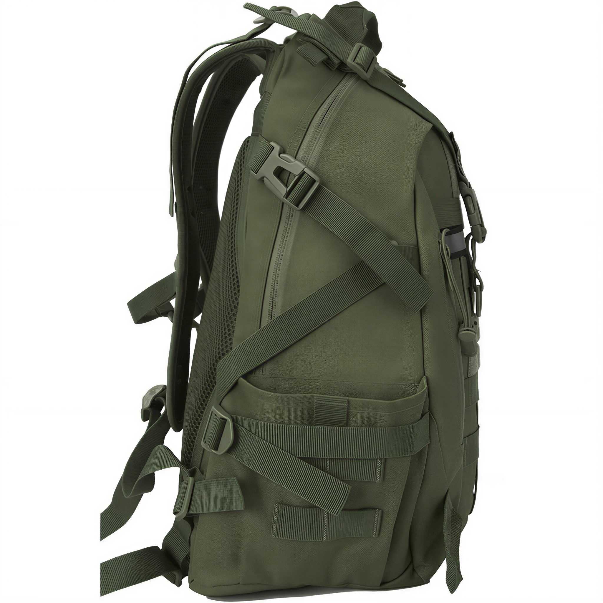 QT&QY 35L Molle Hiking Daypack Water Resistant Outdoor Camping Travel Work Backpack for Men Women