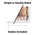 thumbnail image 3 of Frozen Yogurt Yard Sign 5 Pack of 24 Inch x 36 Inch Double Sided Weatherproof Heavy-Duty Plastic with Stake | Refreshing Desserts, Cafes, Healthy Treats | Made in USA, 3 of 7