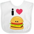 thumbnail image 3 of Inktastic I Love Cheeseburgers Boys or Girls Baby Bib, 3 of 4