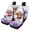 Cow Flowers, variant on Pzuqiu Car Seat Covers Full Set Polyester Fabric, Compatible with Front Seats Van Seats, for Trucks Cars, Camouflage Deer