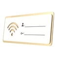 thumbnail image 3 of Herramientas y mejoras para el hogar, estilo moderno, fácil de instalar, placas de contraseña WiFi acrílicas con parte posterior adhesiva, tarjetas de contraseña de red inalámbrica, 3 of 8