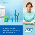 thumbnail image 3 of TePe Interdental Brush Original, Soft Dental Brush for Teeth Cleaning, Pack of 6, 0.5 mm, Extra-Small/Small Gaps, Red, Size 2, 3 of 6