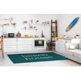 thumbnail image 4 of Simply Daisy 5' x 7' Beach House Nautical Chenille Rug, Ocean Teal, 4 of 4