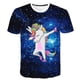 thumbnail image 1 of Camiseta con estampado de unicornio en 3D, camiseta bonita de unicornio rosa, camiseta de verano para niñas, ropa de dibujos animados para niños, camisetas casuales para adolescentes 7T Gao Jinjia LED, 1 of 2