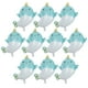 thumbnail image 1 of EeaseMX 10 globos de aluminio con forma de narval, adorables adornos para fiestas de cumpleaños (azules), 1 of 8