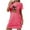 Hot Pink, variant on Sakmal Playful Womens Moomoo Nightgown Loose Black Soft Halloween Moomoo Dress Short Sleeve Black Cat Print Crew Neck Short Nightgowns S-2XL
