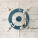 thumbnail image 4 of Imikeya Nautical Decor Wooden Boat Ship Steering Wheel Beach Fishing Net, 4 of 4