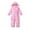 Pink, variant on SwiftWear Tie Dyed Snowsuits Kids 4-12 Boys' Girls' One Piece Hooded Jumpsuit Wind Resistant Winter Warm Snow Suit with Pockets Multicolor