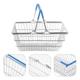 thumbnail image 2 of Mini Panier de Courses pour Enfants Panier Creux Jeu de Simulation Petit Panier Organisateur de Jouets Rangement en Fil Métallique Creux Petit Support de Rangement avec Poignée, 2 of 2