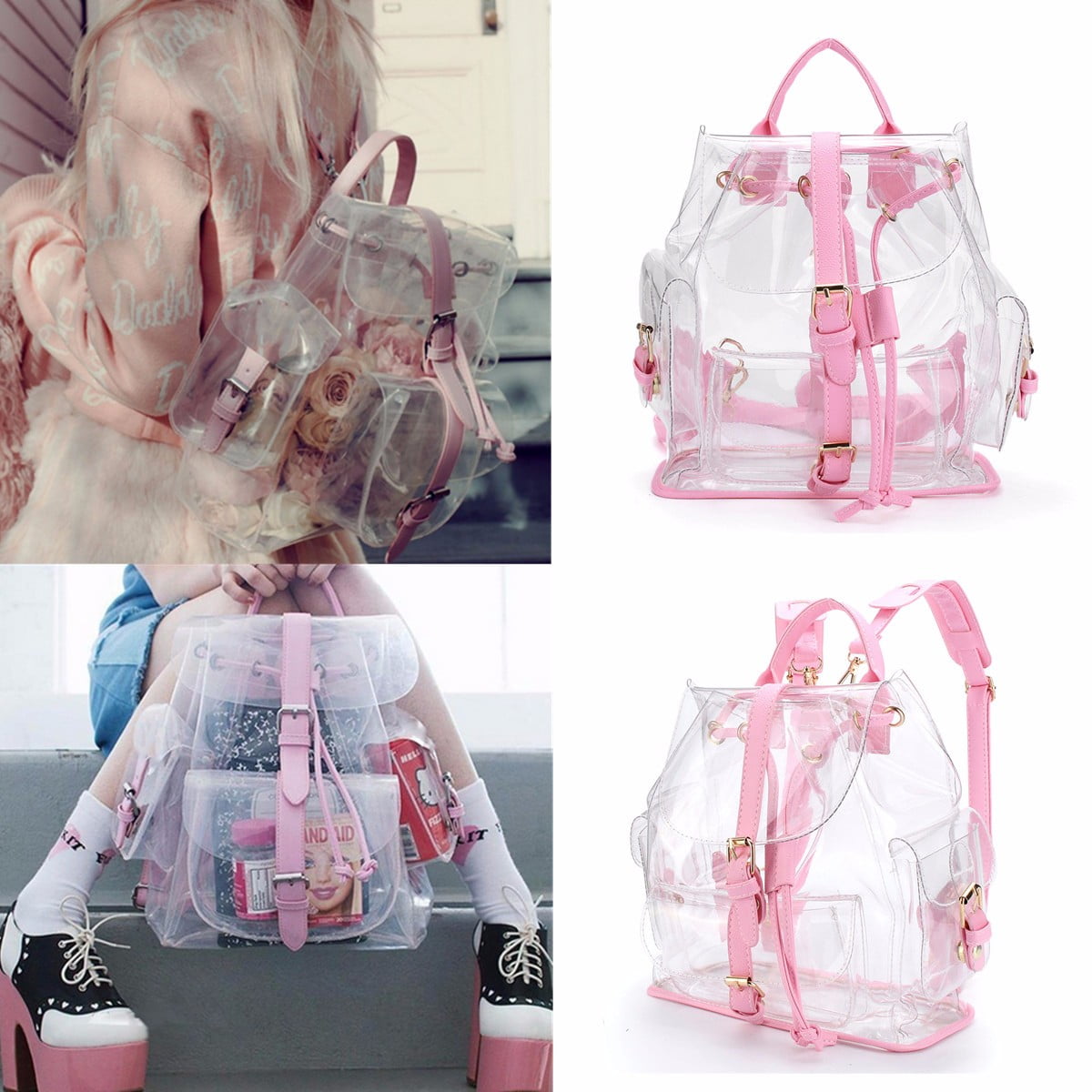 clear plastic backpack walmart