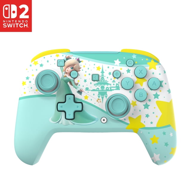 Turtle Beach Rematch Wireless Controller (Rosalina) - Officially Licensed for Nintendo Switch 2, Nintendo Switch - TMR thumbsticks, Customizable RGB, Rechargeable Battery