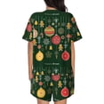 thumbnail image 3 of Lsque Christmas Women's Short-Sleeved Pajama Set - 2 Piece Soft and Lightweight Sleepwear Set-X-Large, 3 of 9