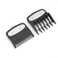 thumbnail image 4 of Comb 2pcs Black Guide Comb Set Attachment Comb Clipper Spare Parts Haircut Accessories, 4 of 8
