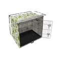 thumbnail image 6 of Floral Dog Crate Cover, Fresh Tones Spring Blossoming Leaves Ornaments Plain Background, Easy to Use Pet Kennel Cover Small Dogs Puppies Kittens, 7 Sizes, Yellow Green Fern Green, by Ambesonne, 6 of 6