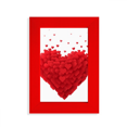 thumbnail image 1 of Shaped Red Hearts Valentine's Day Picture Display Art Red Photo Frame, 1 of 4