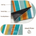 thumbnail image 2 of Blue Teal Orange Striped Area Rug 4x6 Washable Rug Non Slip Farmhouse Stripe Large Area Rug Indoor Floor Carpet for Entryway Bedroom Kitchen Living Room Home Office Dining Room Nursery, 2 of 8