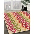 thumbnail image 3 of Ahgly Company Machine Washable Indoor Rectangle Transitional Grapefruit Red Area Rugs, 2' x 4', 3 of 7