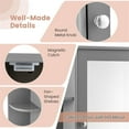 thumbnail image 4 of Pemberly Row Mount Wall Surface Bathroom Storage Cabinet Mirror Gray, 4 of 8