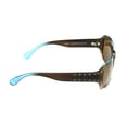 thumbnail image 3 of Foster Grant Women's Rectangle Fashion Sunglasses Turquoise Brown, 3 of 6