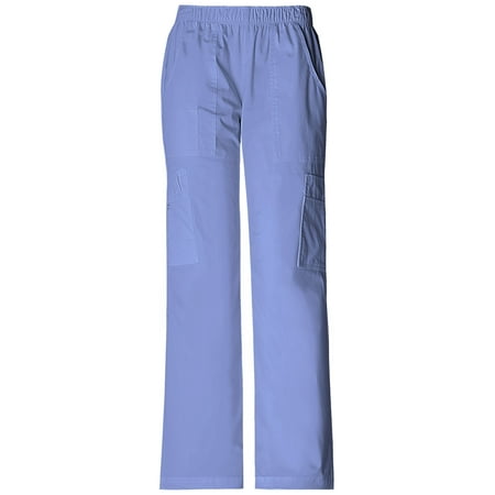 

Cherokee Workwear Core Stretch Women s Scrubs Pant Mid Rise Pull-On Cargo 4005