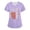 Purple #153, variant on 4th of July Scrub Tops Women Plus Size Casual Short Sleeve American Flag Print Scrubs V Neck Independence Day Patriotic Scrub Shirts Medical Nurse Uniform Nursing Workwear with Pockets, 4XL